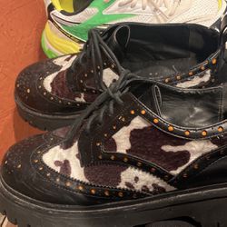 Pumas/koi Goth Black Shoes 