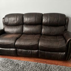Leather Reclining Electric Soda 