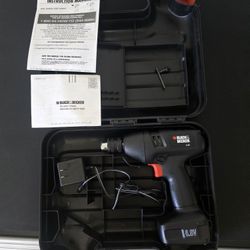Cordless Drill 6.0 V Black + Decker Poco Uso, Casi Nuevo