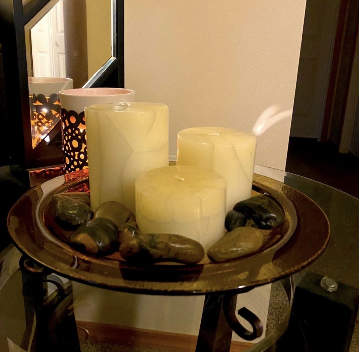 NIB Decorative Saratoga Candle Deco