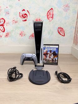 PlayStation 5 Disc Version - 825GB , Bonus 1 Game College Football 25  ( Used )