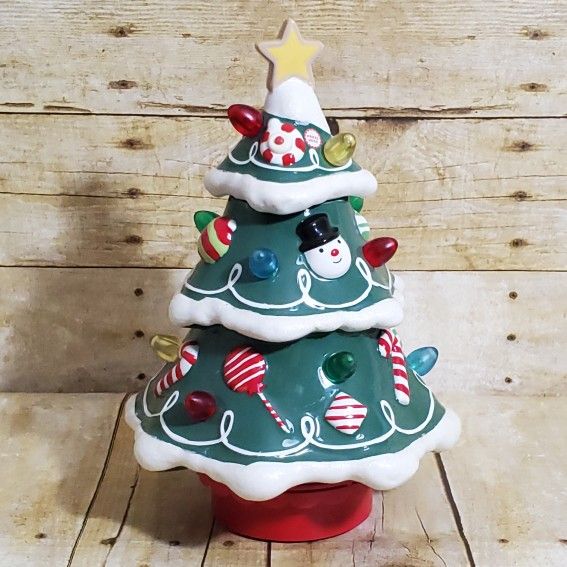 Hallmark 10 inch Gumdrop Christmas Tree Rotating Musical Light Up