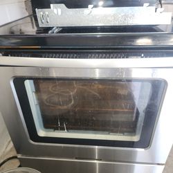 Stainless steel glass top stove