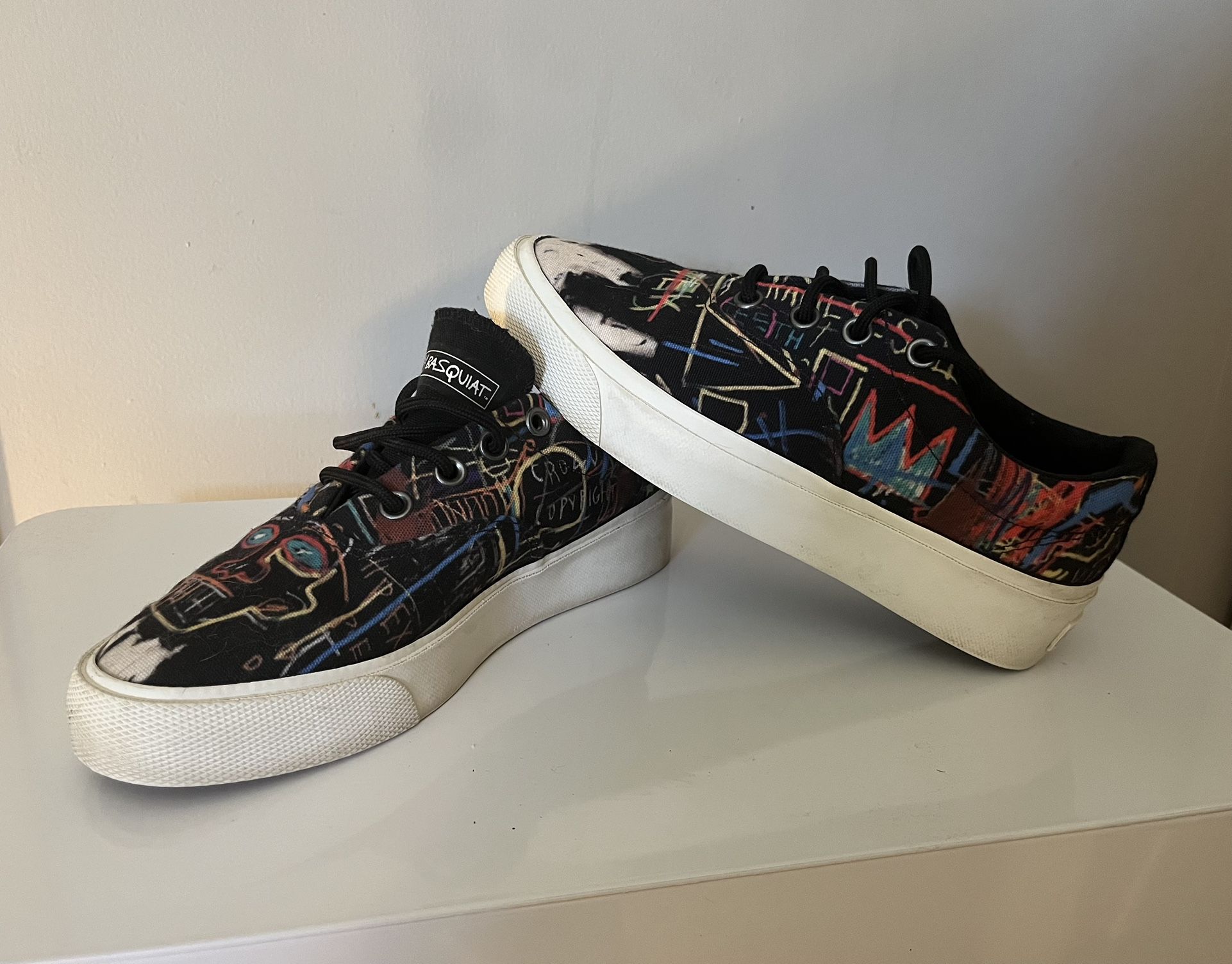 Converse Jean Michel Basquiat Skid Grip 172584C M Sz 5.5 W7 Kings of Egypt Shoes