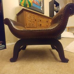 Vintage Antique Saddle Chair