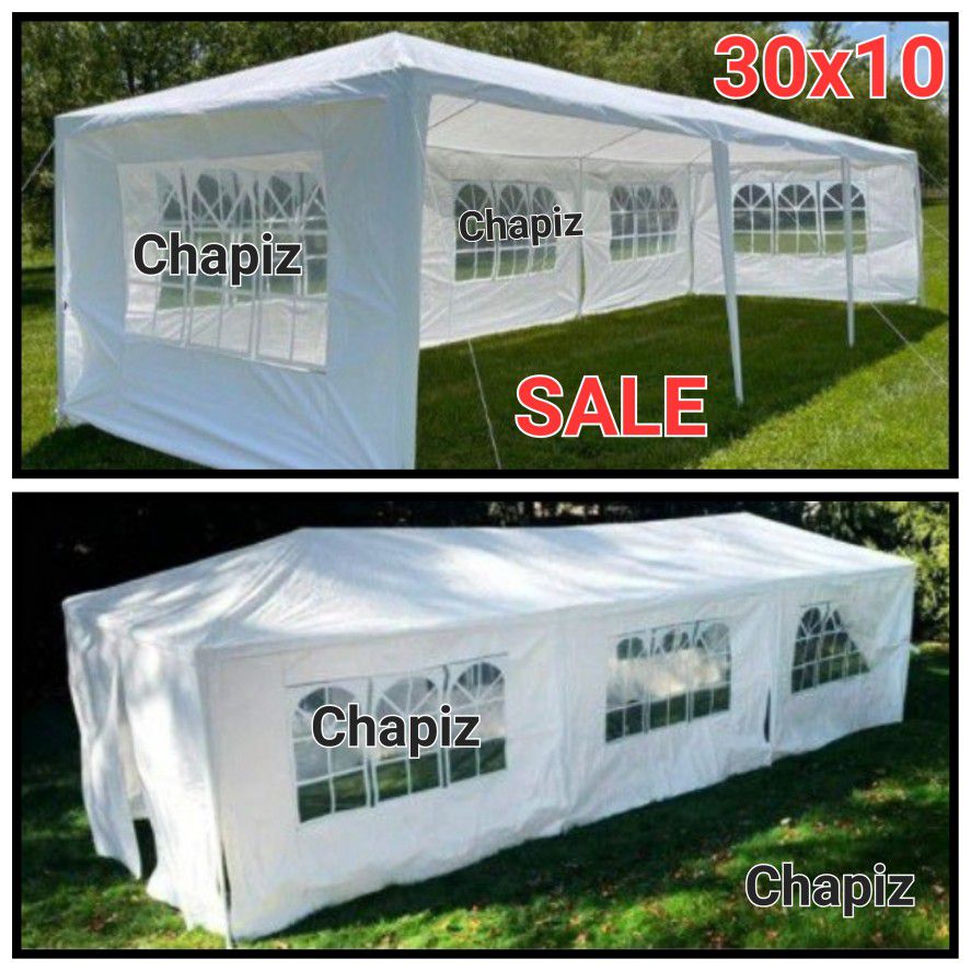 10x30 wedding party tent outdoor canopy tent with 8 side walls white FOR SALE Carpa