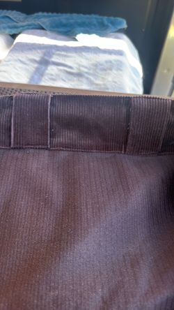 4 black out dark brown corduroy curtains