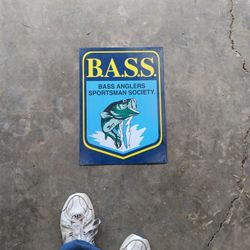 BASS Anglers Tin Sign