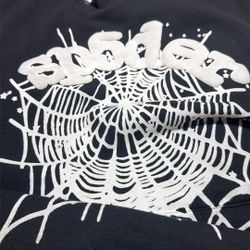 Spider Hoodie Black And White