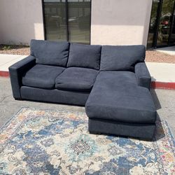 2 Piece Sectional Couch With Reversible Chaise ($10 Delivery)