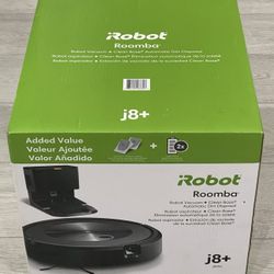 iRobot Roomba j8+ Wi-Fi Connected Self-Emptying Robot Vacuum j8550 (NEW-IN-BOX)