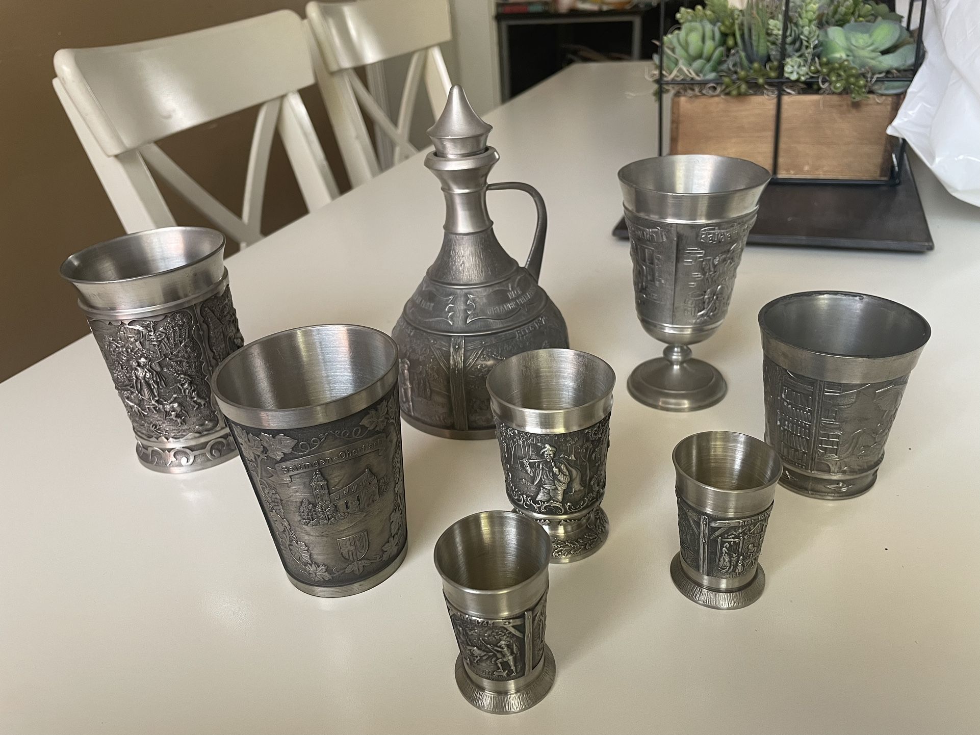Lot Of Vintage SKS ZINN Pewter
