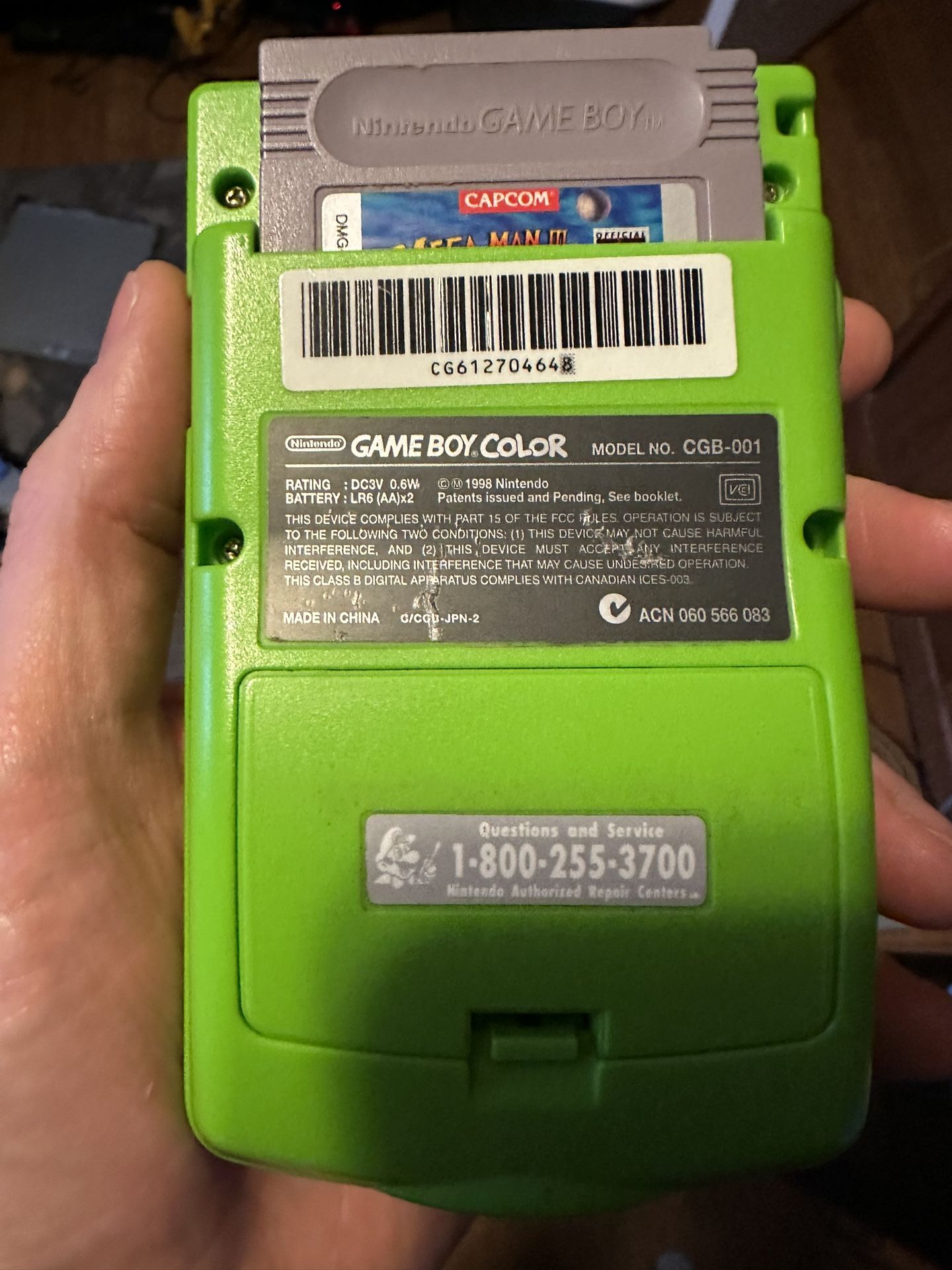 Lime Green Gameboy Color