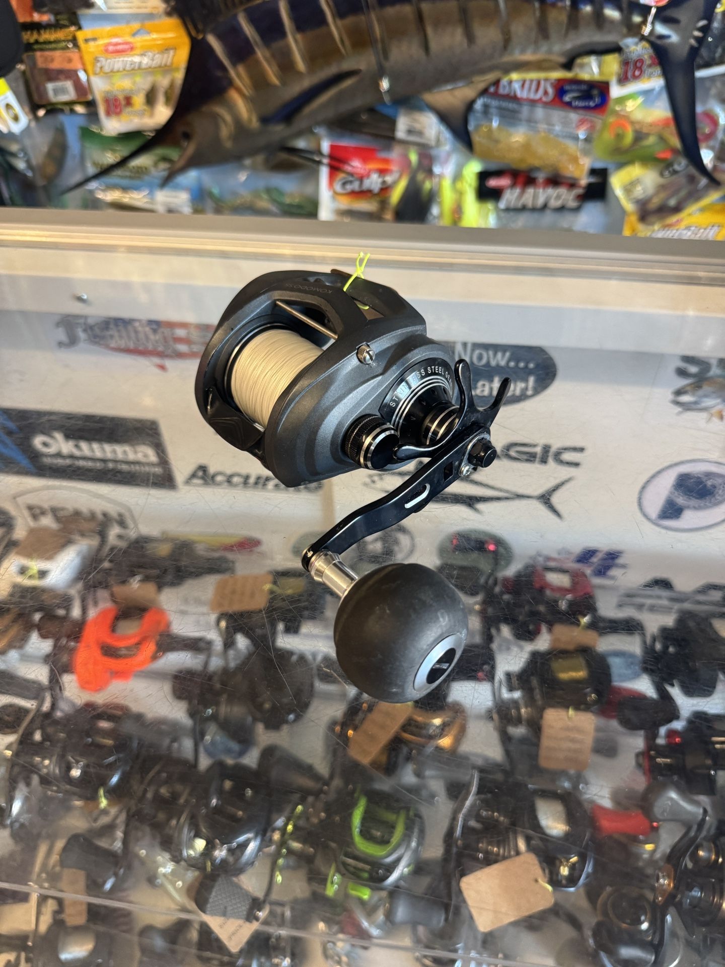 Okuma Komodo 364 Salt Water Casting Fishing Reel Ready To Go.
