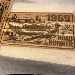1969 roadrunner sign