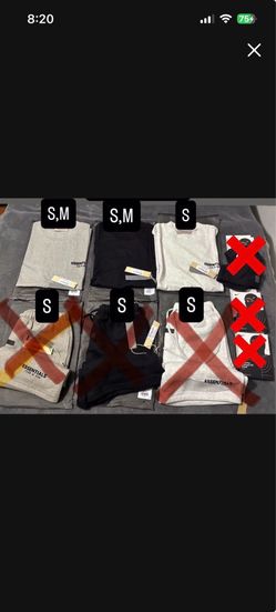 Essentials shirts and shorts