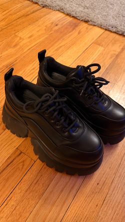 KOI Chunky Platform Sneakers Black Size 7 / EU 38 Goth Alternative Y2K