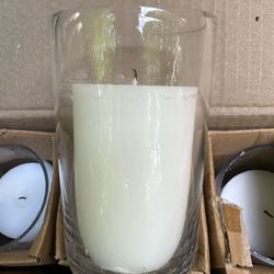 Candles And Hurricane Glass