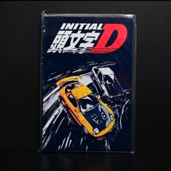 NEW Initial D Printed Poster Print 8.25"x12.75" mounted Foam Board 1/4" Manga