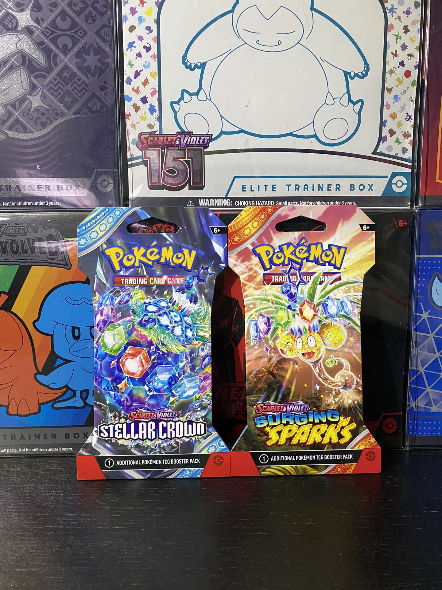Pokémon Surging Sparks + Stellar Crown single pack bundle