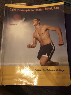 Palomar College health book, 14 e edition for any health class.