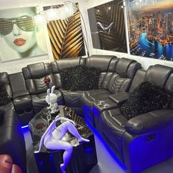 Electric Reclining Sectional Sofa For Sale 