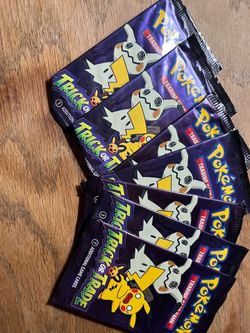 7 trick or treat Booster Packs 2023 Halloween Card Lot Bundle