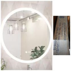 KeonJinn
32 in. W x 32 in. H Modern Round Frameless Anti-Fog Wall Mount LED Bathroom Vanity Mirror with 3 Colors Dimmable Lights