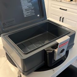 Key Lock Gray Fireproof Safe