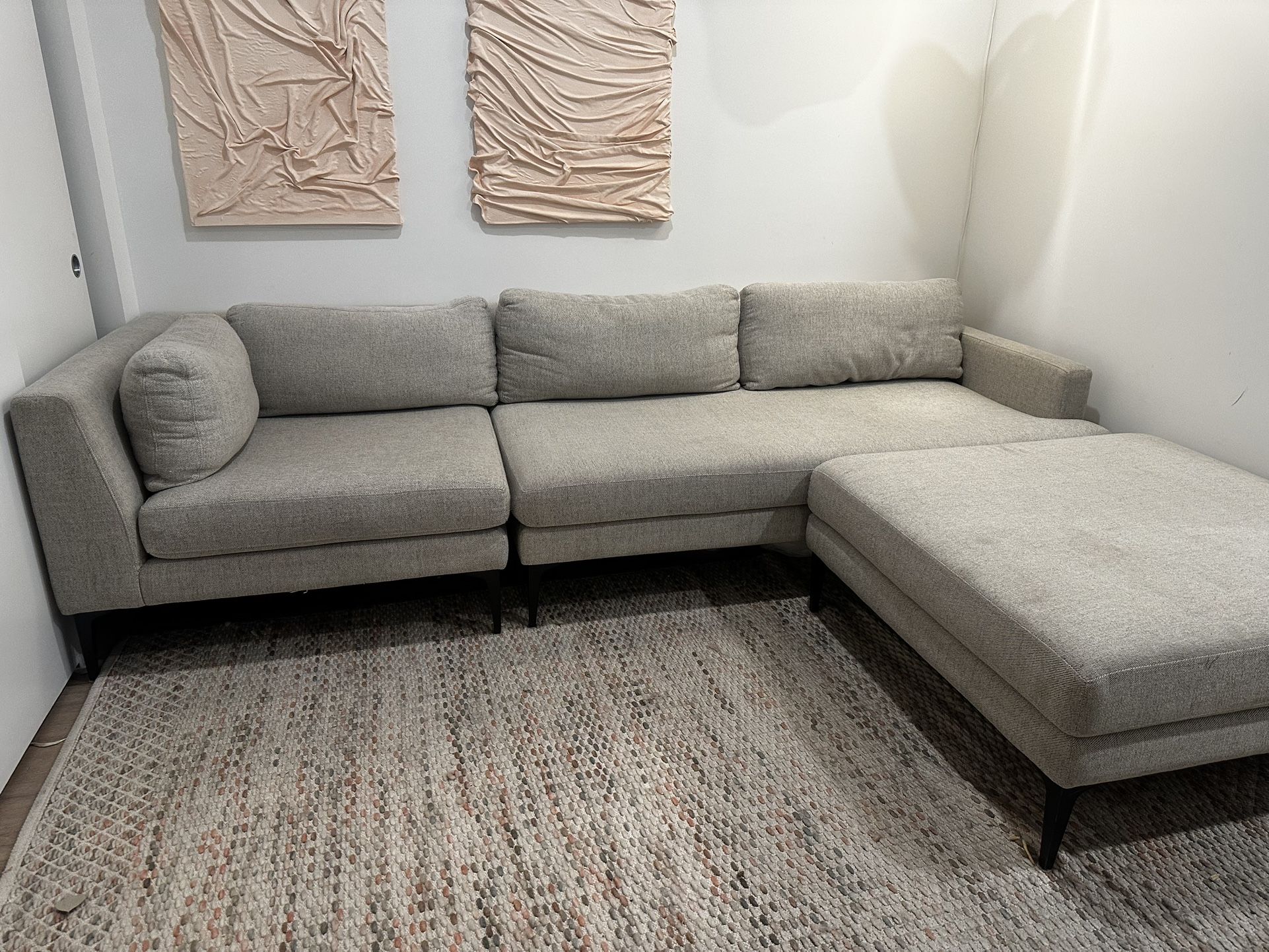 West Elm 3-piece Sectional Couch
