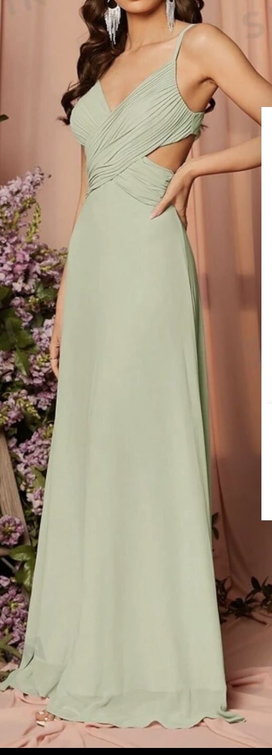 Wedding Mint Green Long Dress