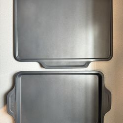 Place Offer On Items. All-Clad. Gently Used. Oven Sheets. Bread Pan. Muffin Pan.