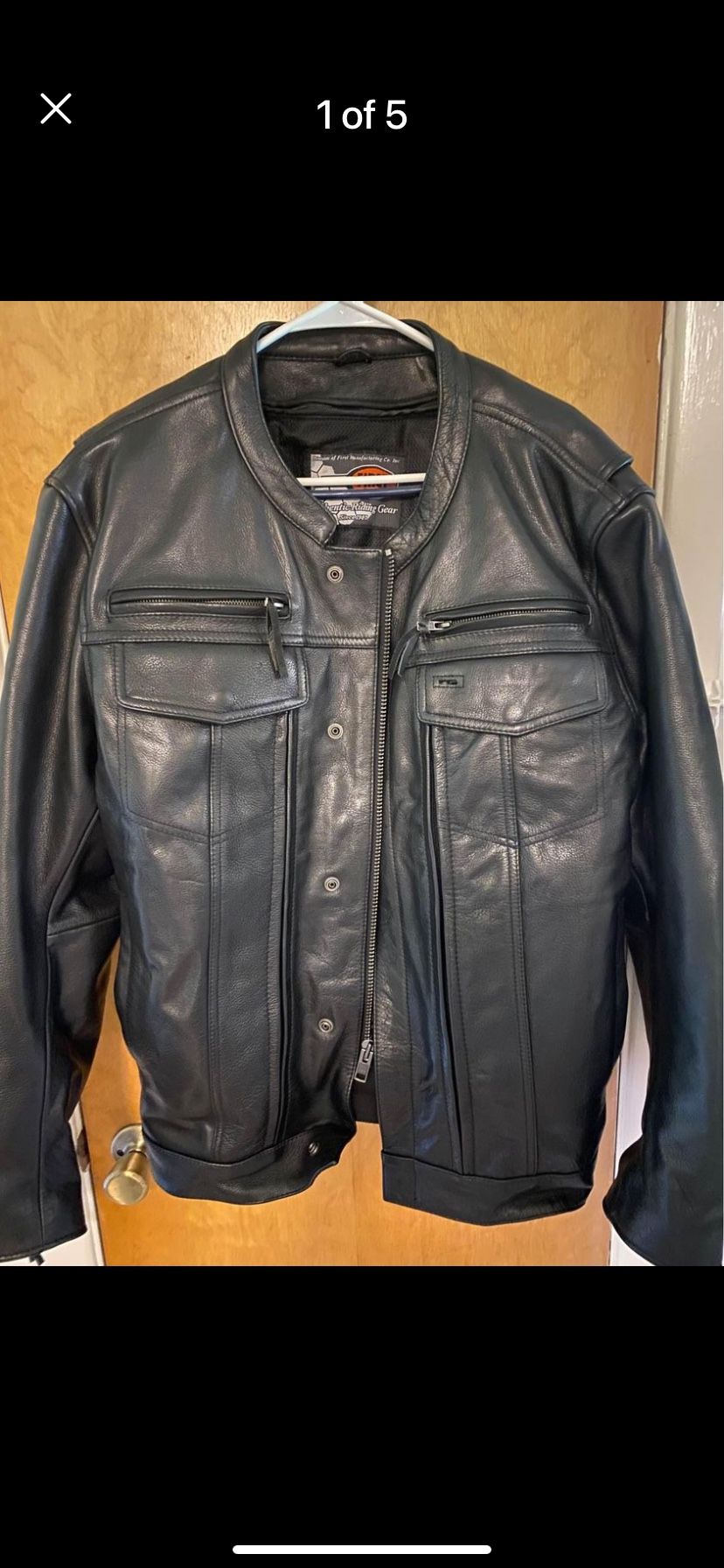 Men’s Size 2xl Leather Riding Jacket