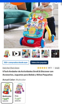VTech Stroll & Discover Activity Walker with Accessories, Toys for Babies and Toddlers