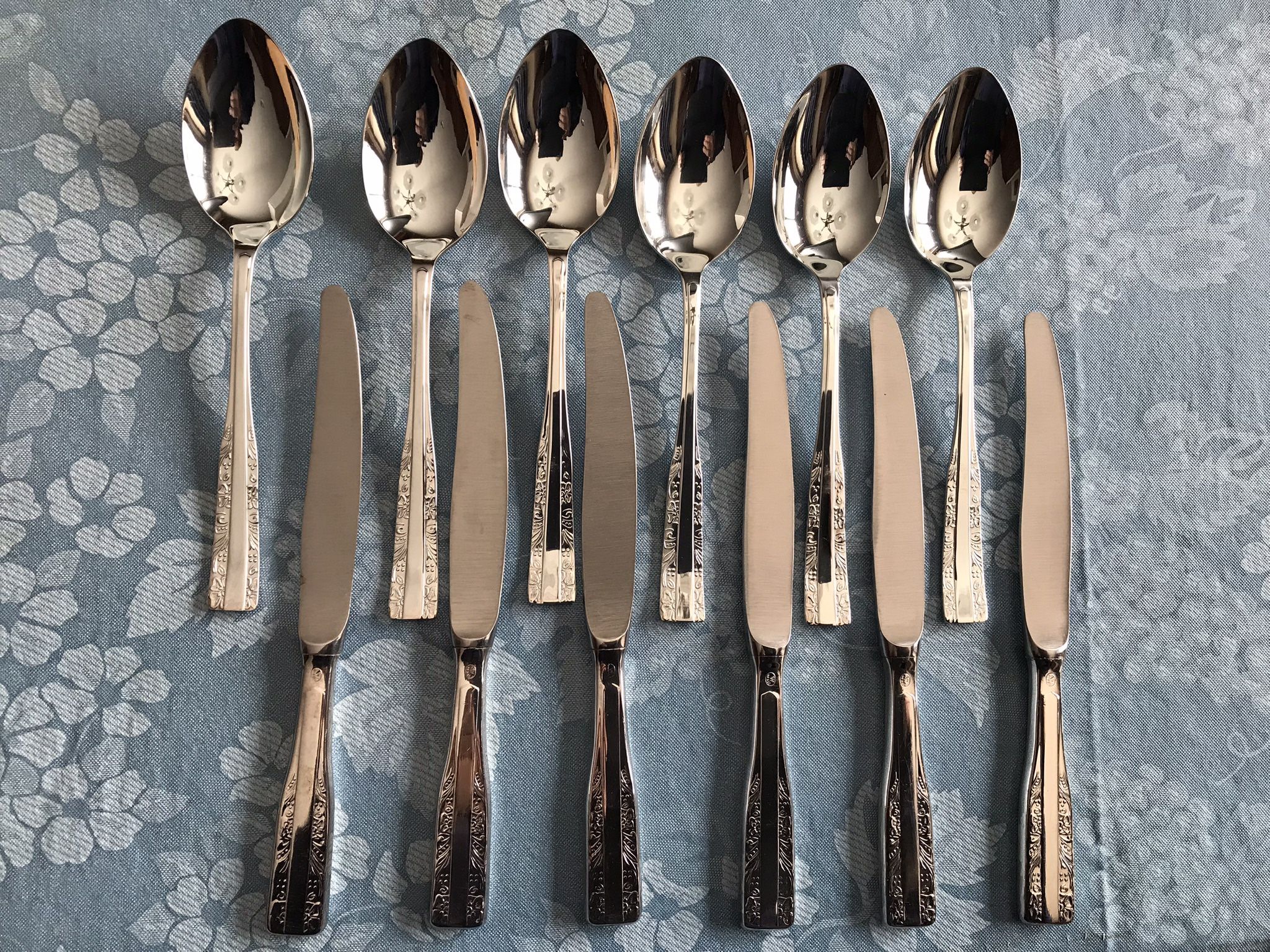 VINTAGE HEFRA POLISH SILVER PLATED CUTLERY SET
