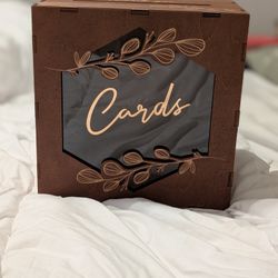 Prebuilt Wooden Wedding Card Box 