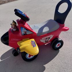 Used Disney Mickey Mouse Plane Ride-On for Toddlers