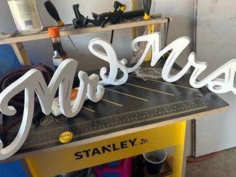 Mr & Mrs Wedding Table Sign