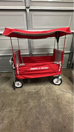 Radio Flyer Folding Wagon with Canopy 3x1
