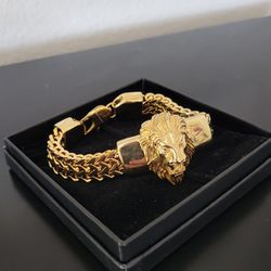 Gold Lion Mens Bracelet From Sack Fith Ave 