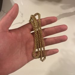 14k Solid Gold Franco Chain