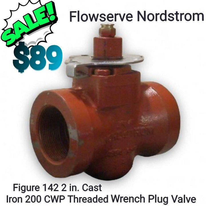 Flowserve Nordstrom
Figure 142 2 in. Cast Iron 200 CWP Threaded Wrench Plug Valve