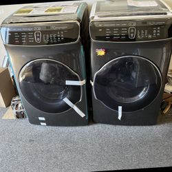 samsung flex front load washer dryer set