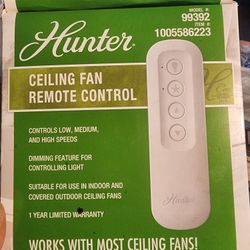 Hunter Ceiling Fan Remote Control System