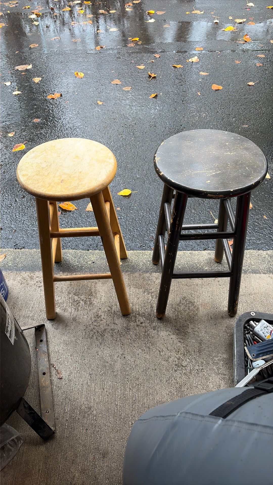 2 Garage Stools