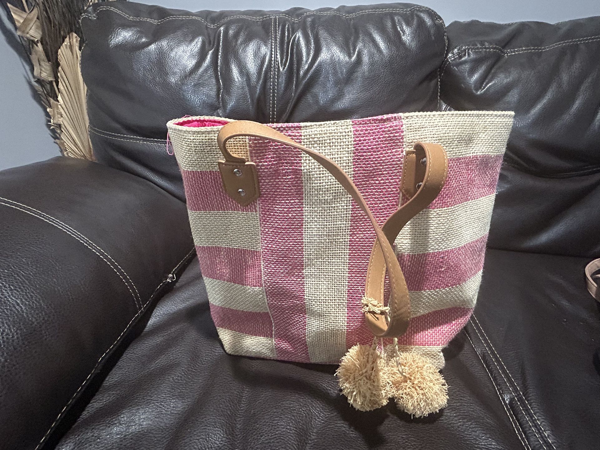 Stylish Striped Tote Bag