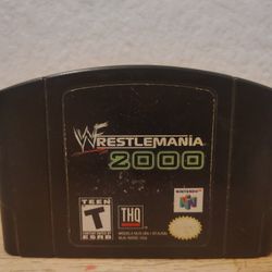 WWF WrestleMania 2000 - Nintendo 64 (Authentic Game Cartridge) 