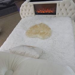 Fireplace Bed With TV Lift