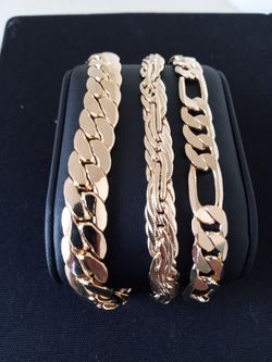 Gold Deep Plated Bracelets Jewelry 