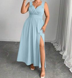 Plus Size V-Neck Spaghetti Strap   Long  Dress size 18